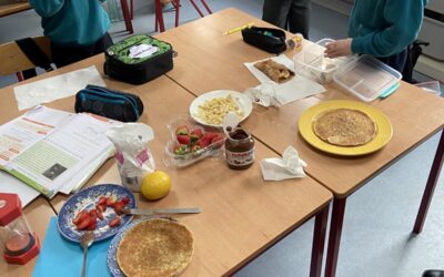 Pancake Tuesday in First class