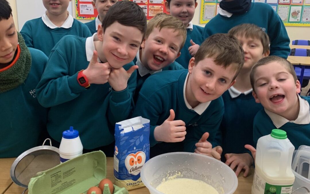 Pancake Tuesday in Third class
