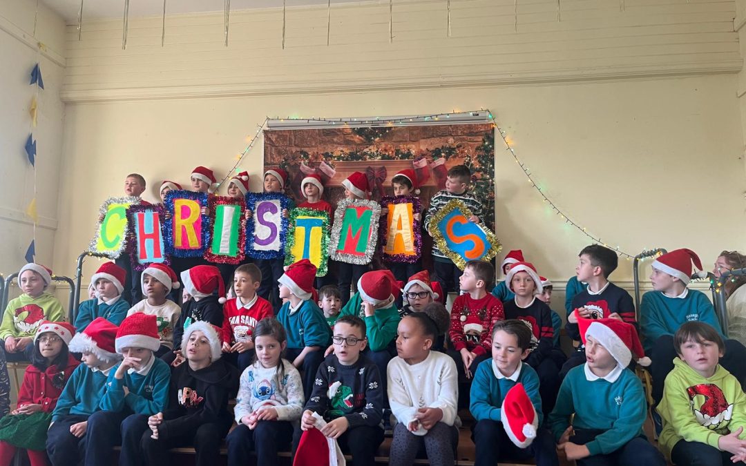 Christmas singing in First & Second class